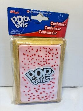 Vintage Kellogg's Pop Tarts Container Strawberry Holds 2 Pop Tarts NOS Rare